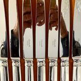 Christofle Atlantide model 12 table knives 24.5 cm very good condition