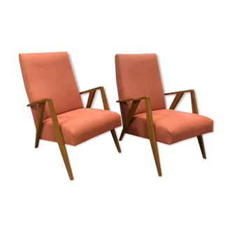 Pair Scandinavian armchairs