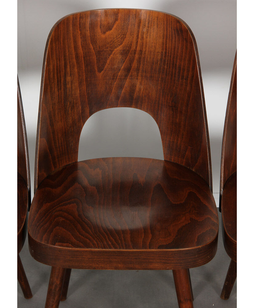 Suite of 3 vintage chairs by Oswald Haerdtl for Ton, 1960