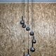 60s 70s Wortmann & Filz cascade lamp ceiling light chrome space age