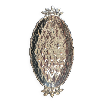 Empty pocket pineapple silver metal '70