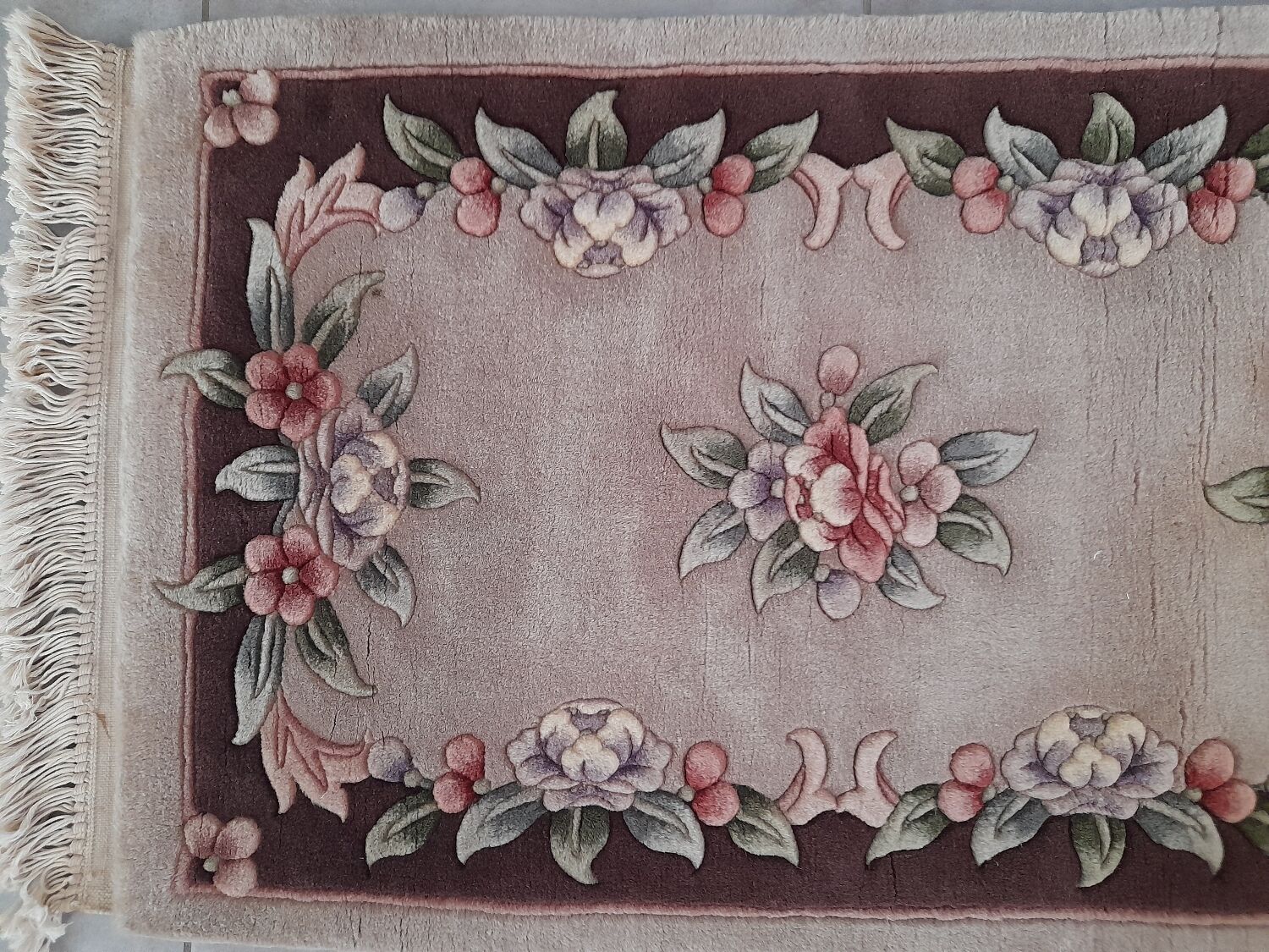 Chinese Rug 91 x 61 cm Handmade Vintage (1986) -