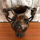 baluster vase jérôme massier de vallauris glazed terracotta