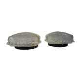 2 Glass ceiling lights, vintage, Germany