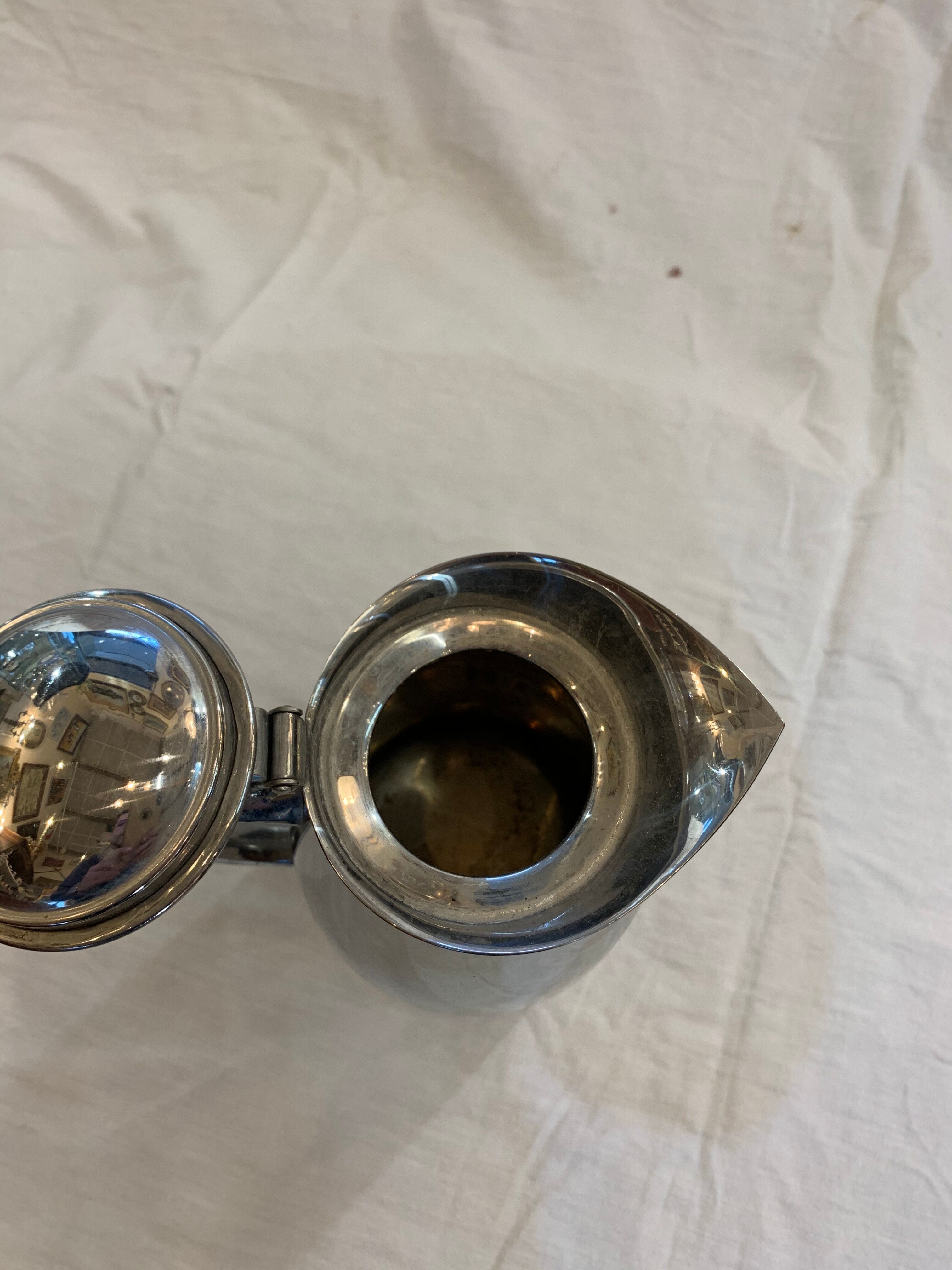 Silver metal insulated pitcher