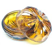 Bonbonnière Art Déco, cristal, Moser, Tchécoslovaquie, années 1930