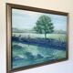 Vintage Original Oil On Canvas Painting Rural Landscape  1995