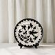 Large ceramic plate J. Lurçat with zoomorphic decoration in black on a white background.