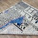 Handmade wool Berber rug 200x188 cm