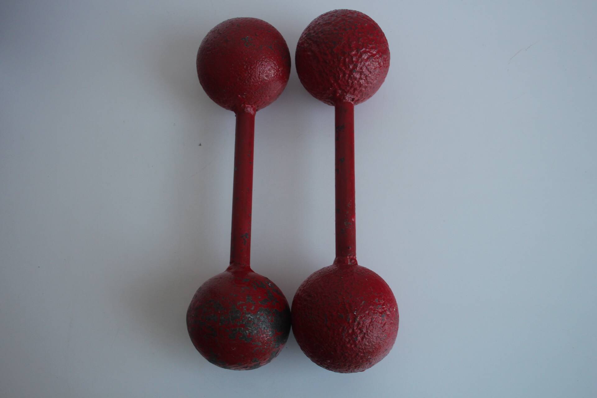Set of Art deco Double Ball Dumbbels, 1930s.