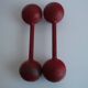 Set of Art deco Double Ball Dumbbels, 1930s.
