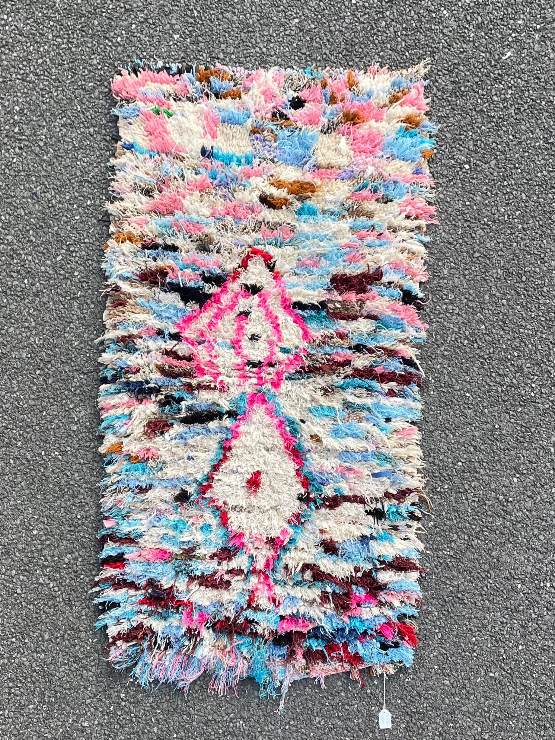 Tapis berbere boucherouite 80x150 cm