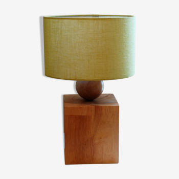 Lampe en bois d'Hévéa