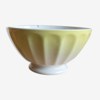 Yellow bowl opaque porcelain