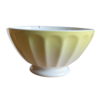 Yellow bowl opaque porcelain