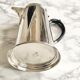 Former English silver metal coffee maker with uniplat decoration