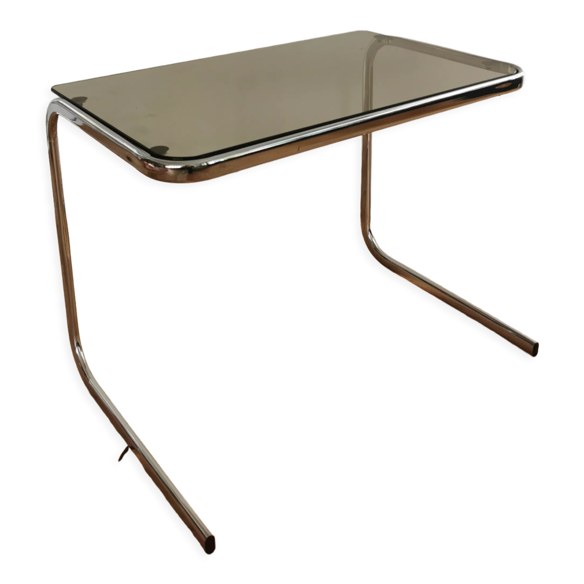 Vintage chrome side table