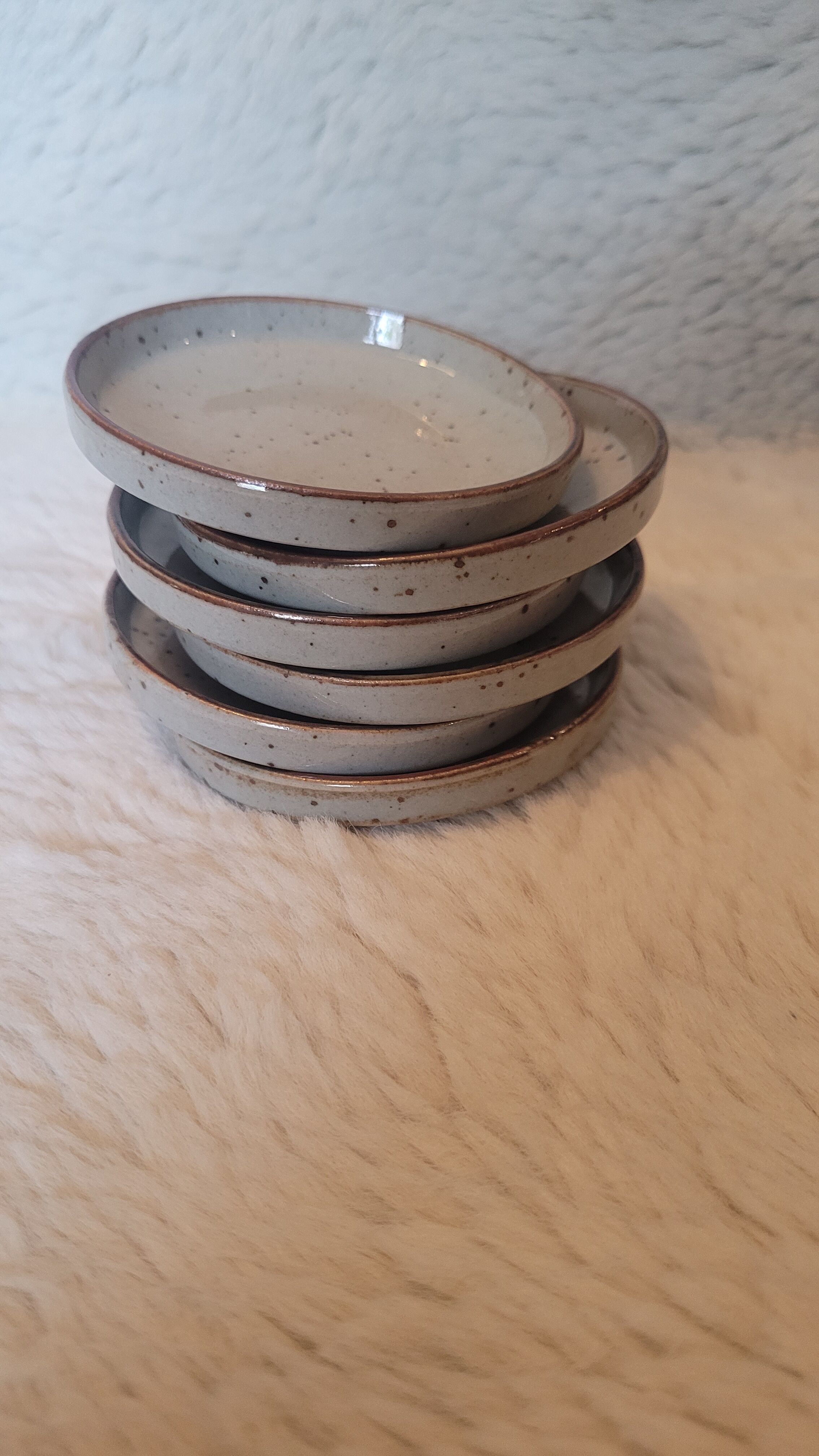Vintage stoneware cute plates