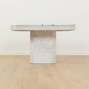 Table basse en marbre des années 1980