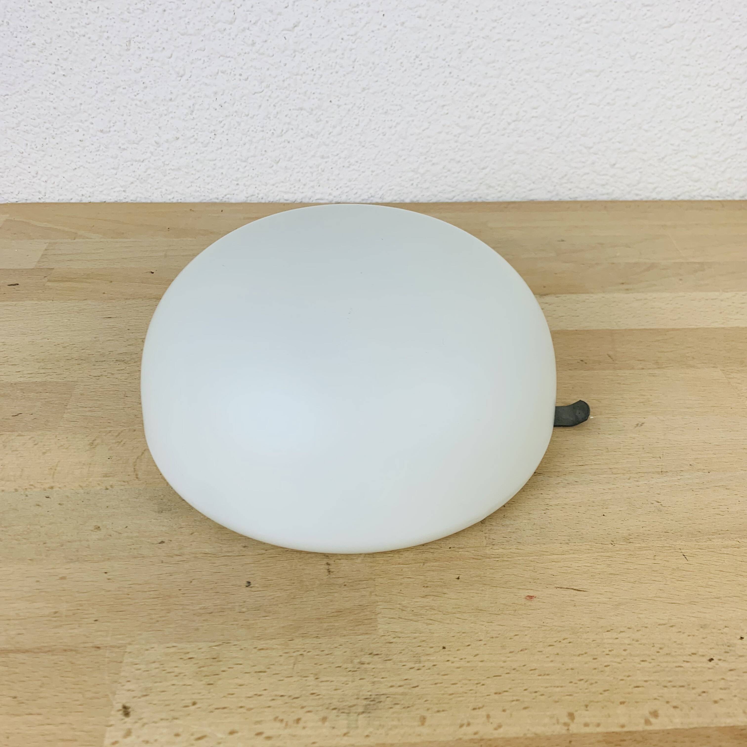 Vintage opaline ball wall light, half sphere