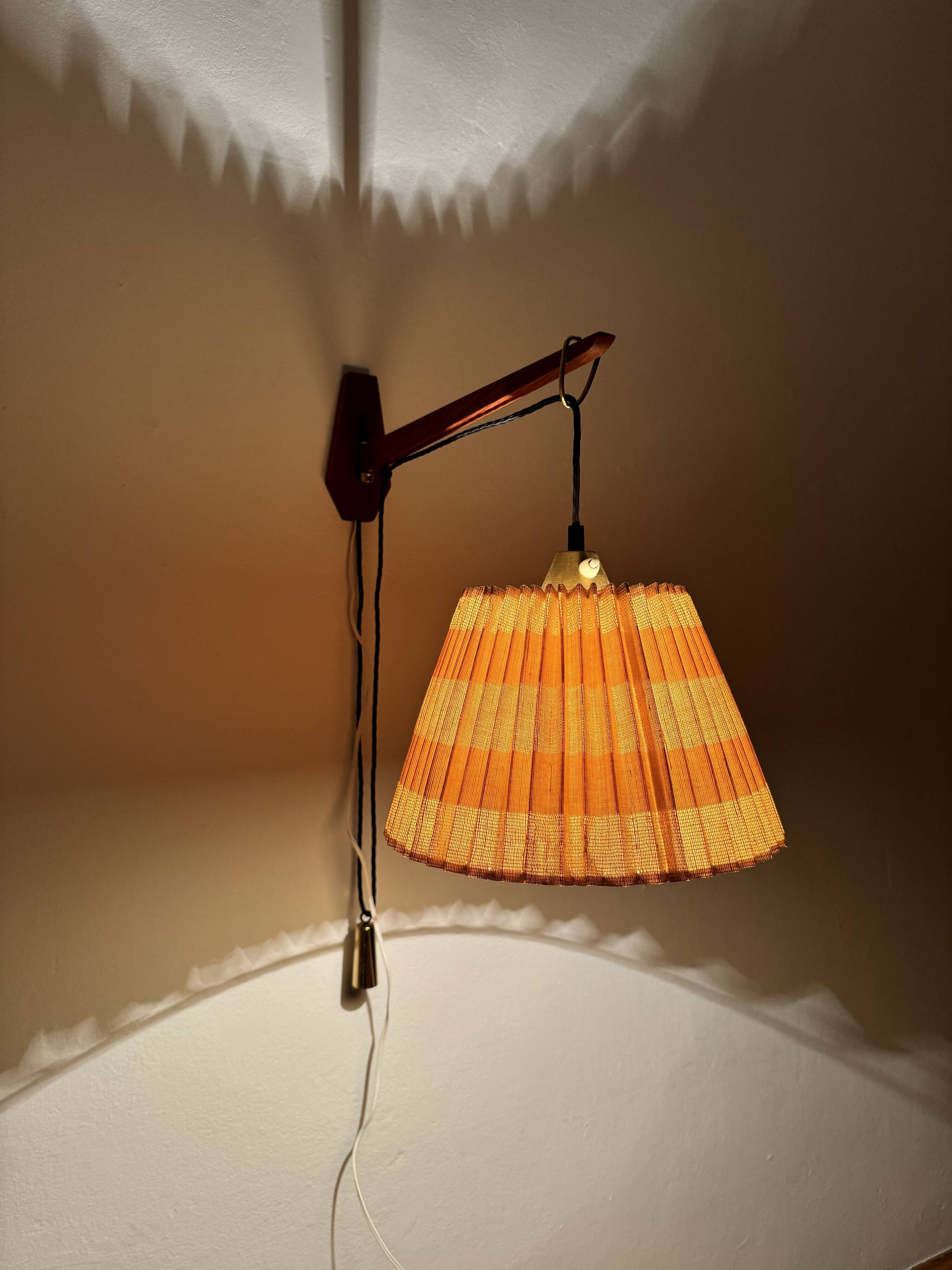 Adjustable Pleated Wall Lamp by Kaiser Leuchten