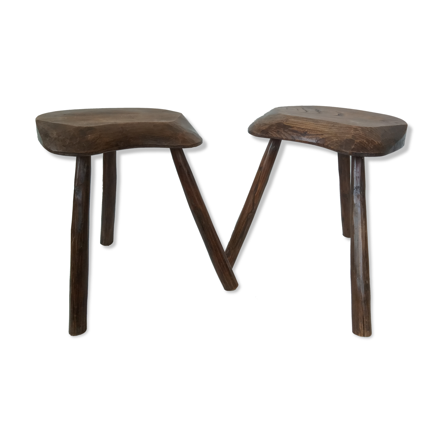 Pair of Brutalist Stools 1961