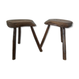 Pair of Brutalist Stools 1961