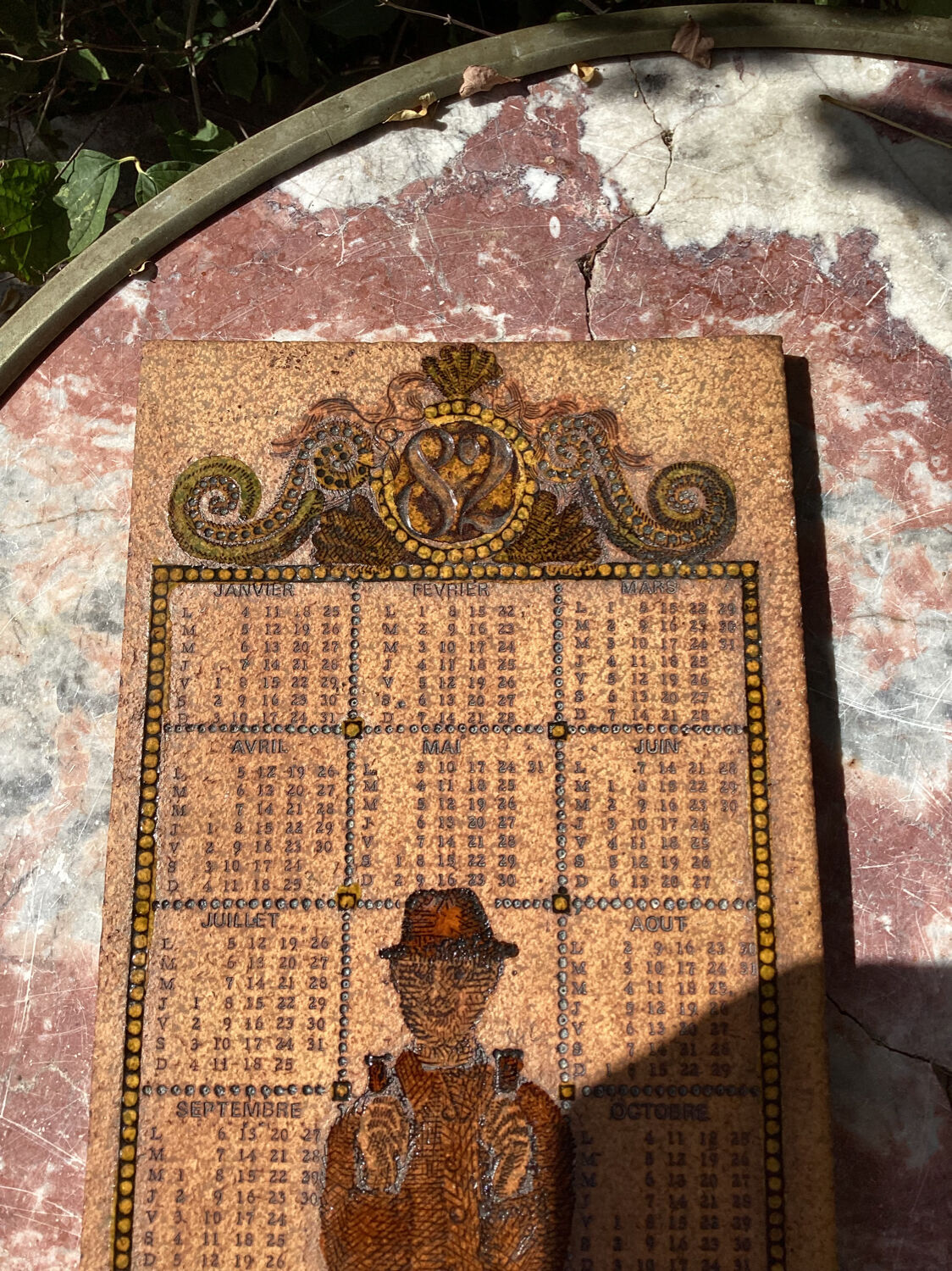 Roger Capron stoneware plaque