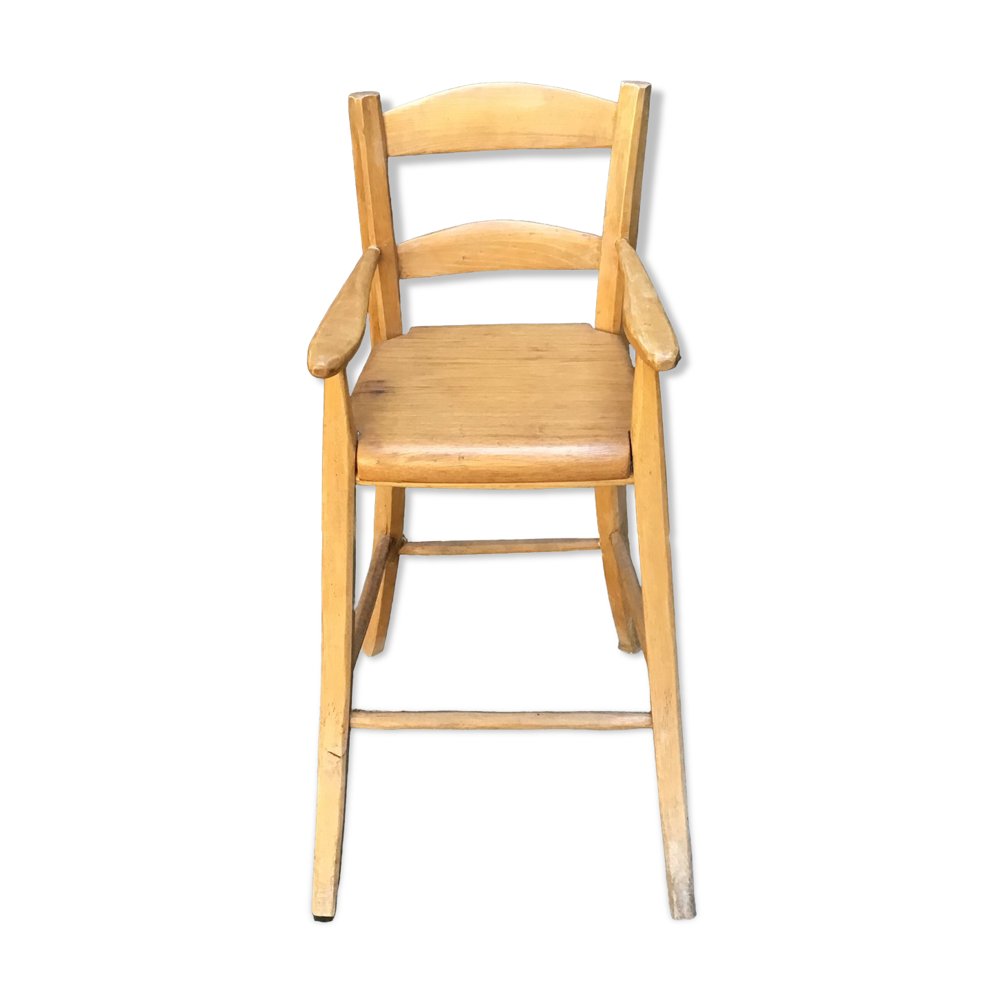 Children's high chair solid wood