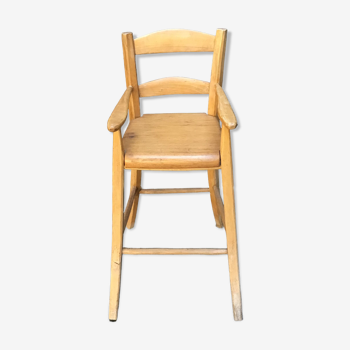 Children's high chair solid wood