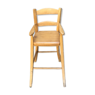 Children's high chair solid wood