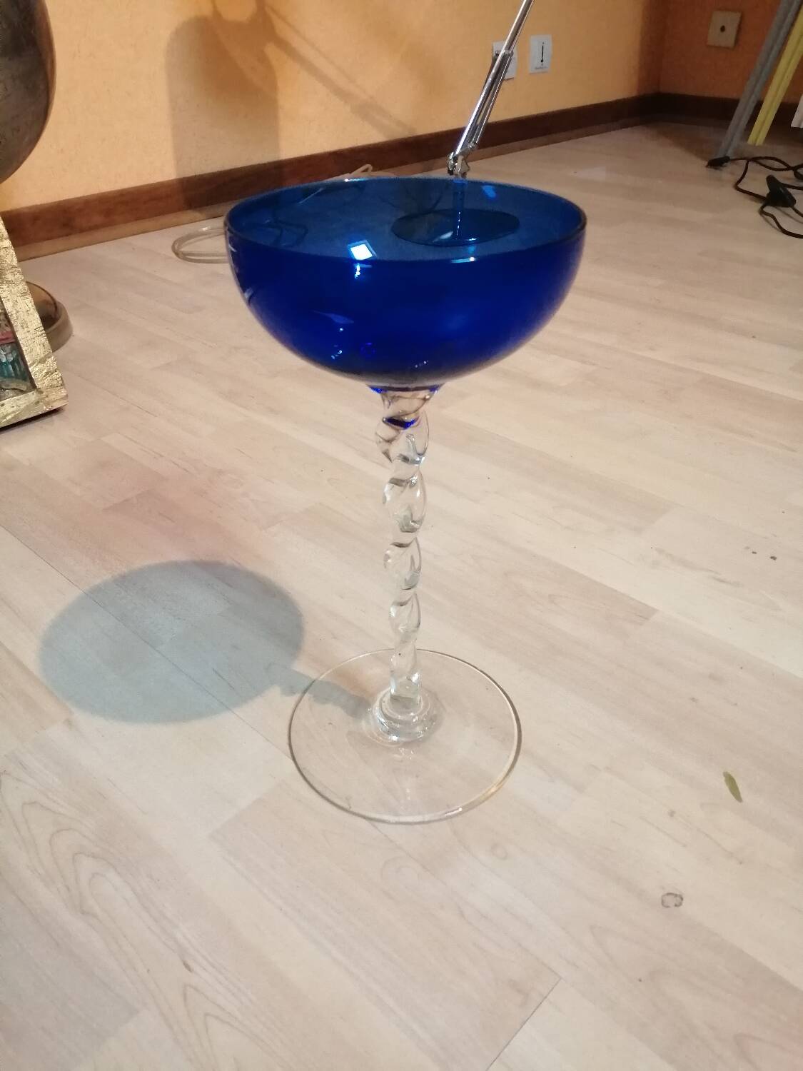 Blue bowl on St Louis stand