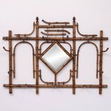 Dutch Colonial Wall Coatrack real Bamboo 1930s