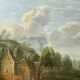 Paire de petits tableaux, Entourage de Jan Peeter Verdussen, huile sur panneau, 18ème siècle