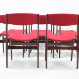 1960s Set of 8 Palisander Dining Chairs, Denmark