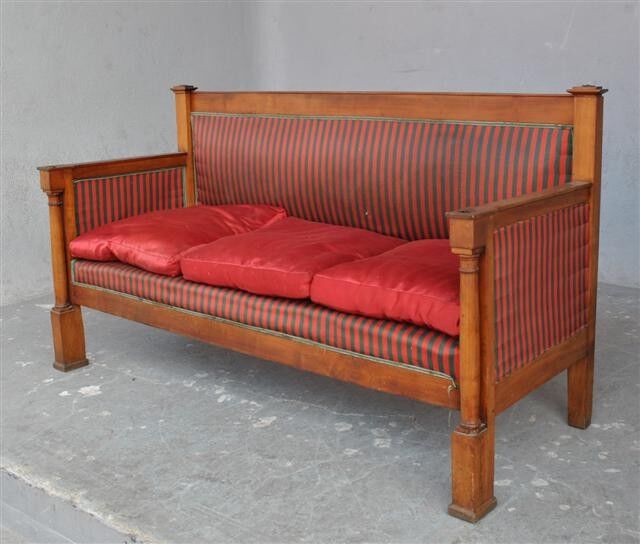 Seat style Empire early 1900s mahogany