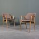Fauteuils scandinaves design en bois de frêne