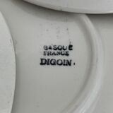 5 saucers Digoin, Basque