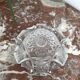 Cendrier vintage verre ciselé