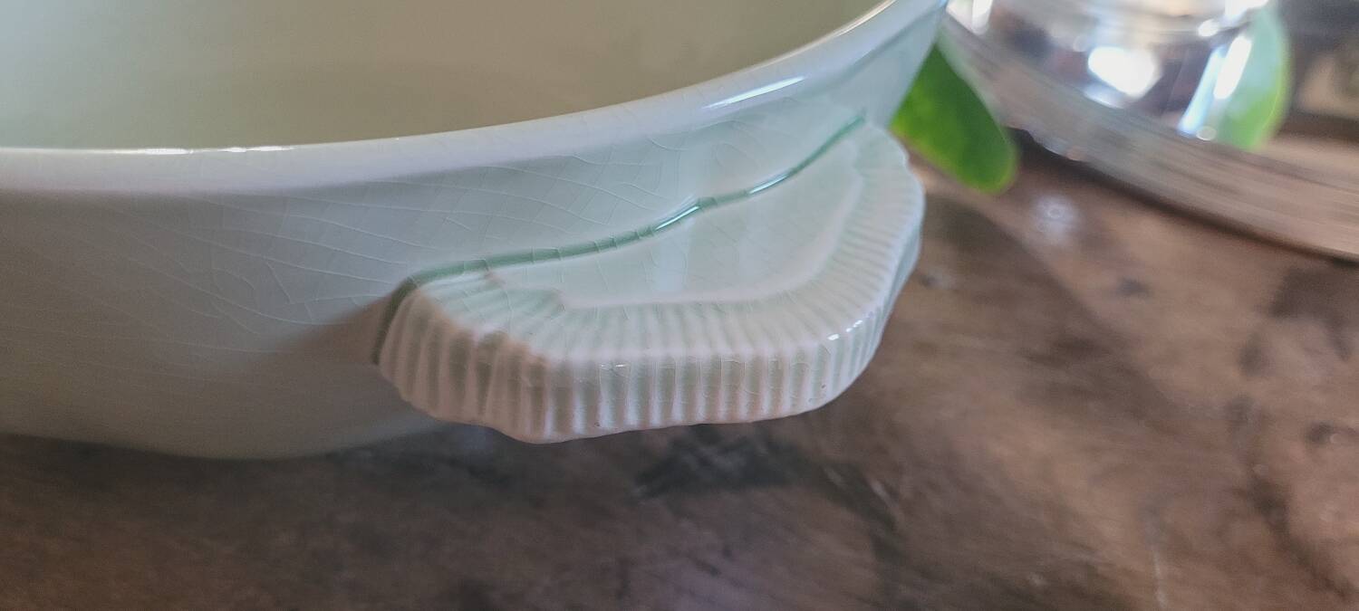 Longchamp cracked ceramic salad bowl