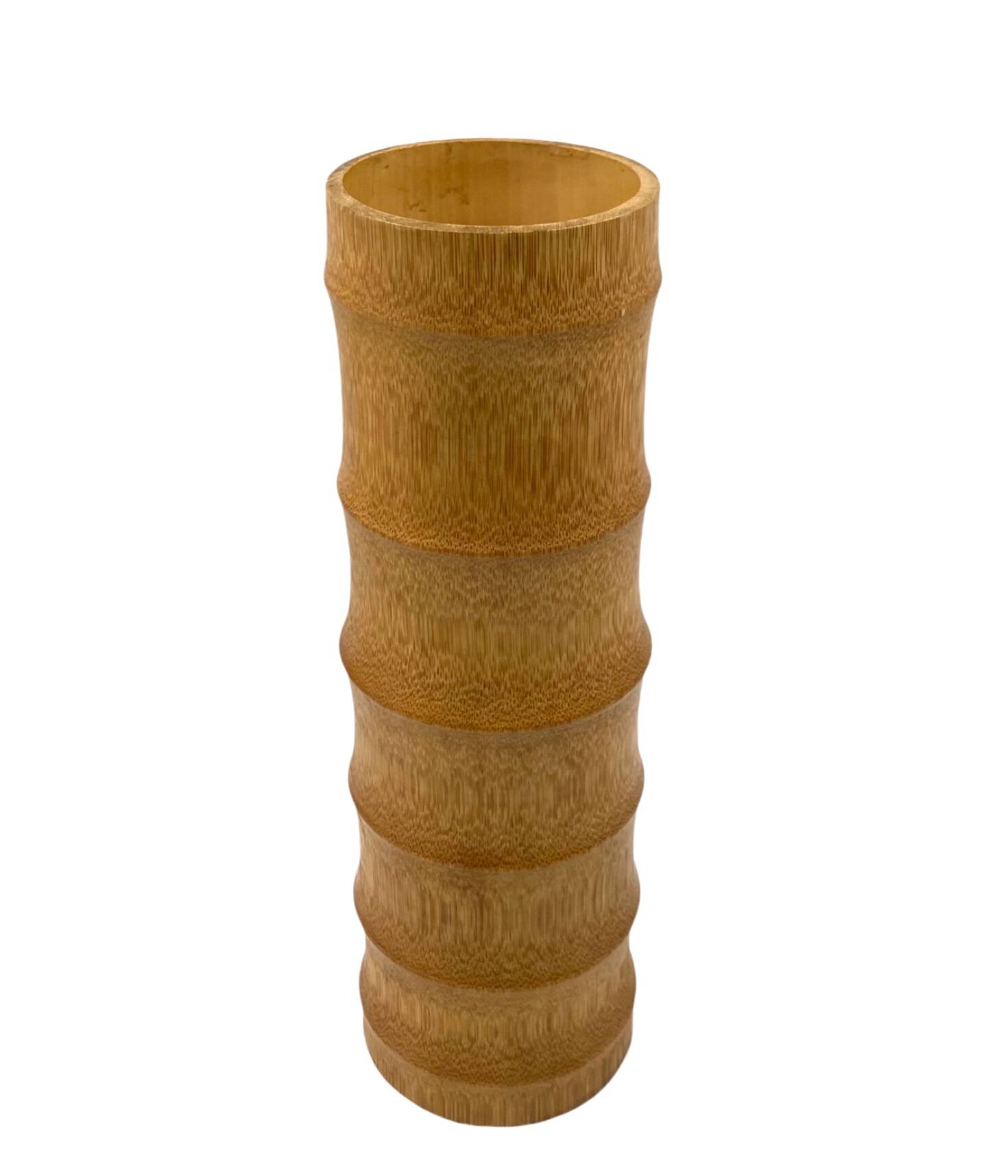 Hollywood regency bamboo vase, Italy 1970
