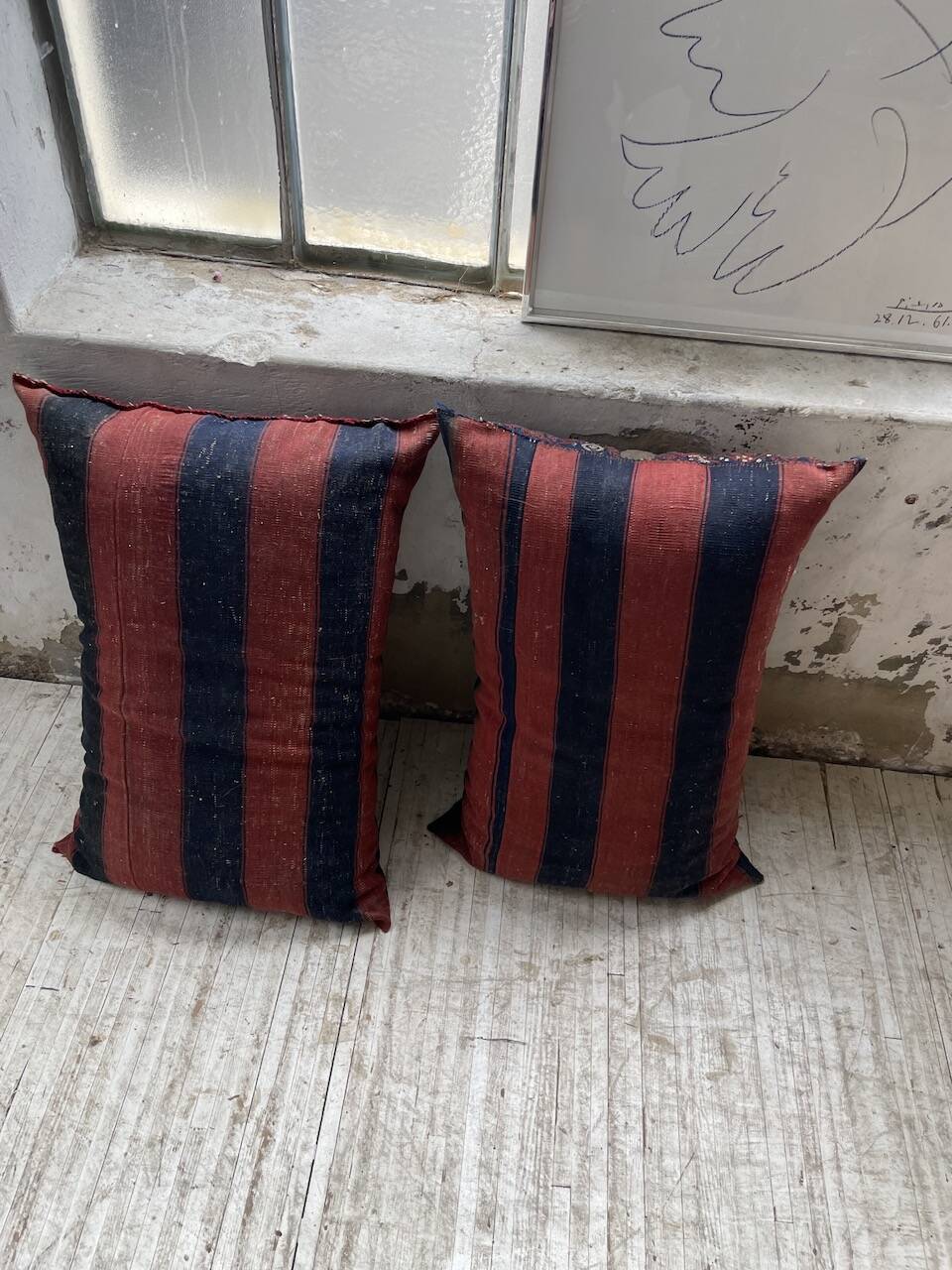 Paire de coussins XXL Kilim vintage