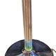 G. frattini for relco vintage chrome floor lamp with glass stems