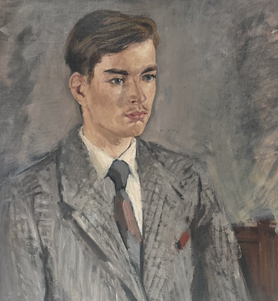 Portrait of a Young Man, oil on canvas signed