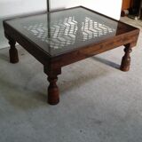 Table basse indienne authentique