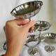 Coffret de 6 coupes à glace Guy Degrenne en inox avec bol assorti