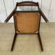 Scandinavian style teak and black skaï style chairs