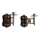 Pair of wall candle holders