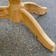 Table à manger de ferme extensible rénovée en bois brut XXème 160cm