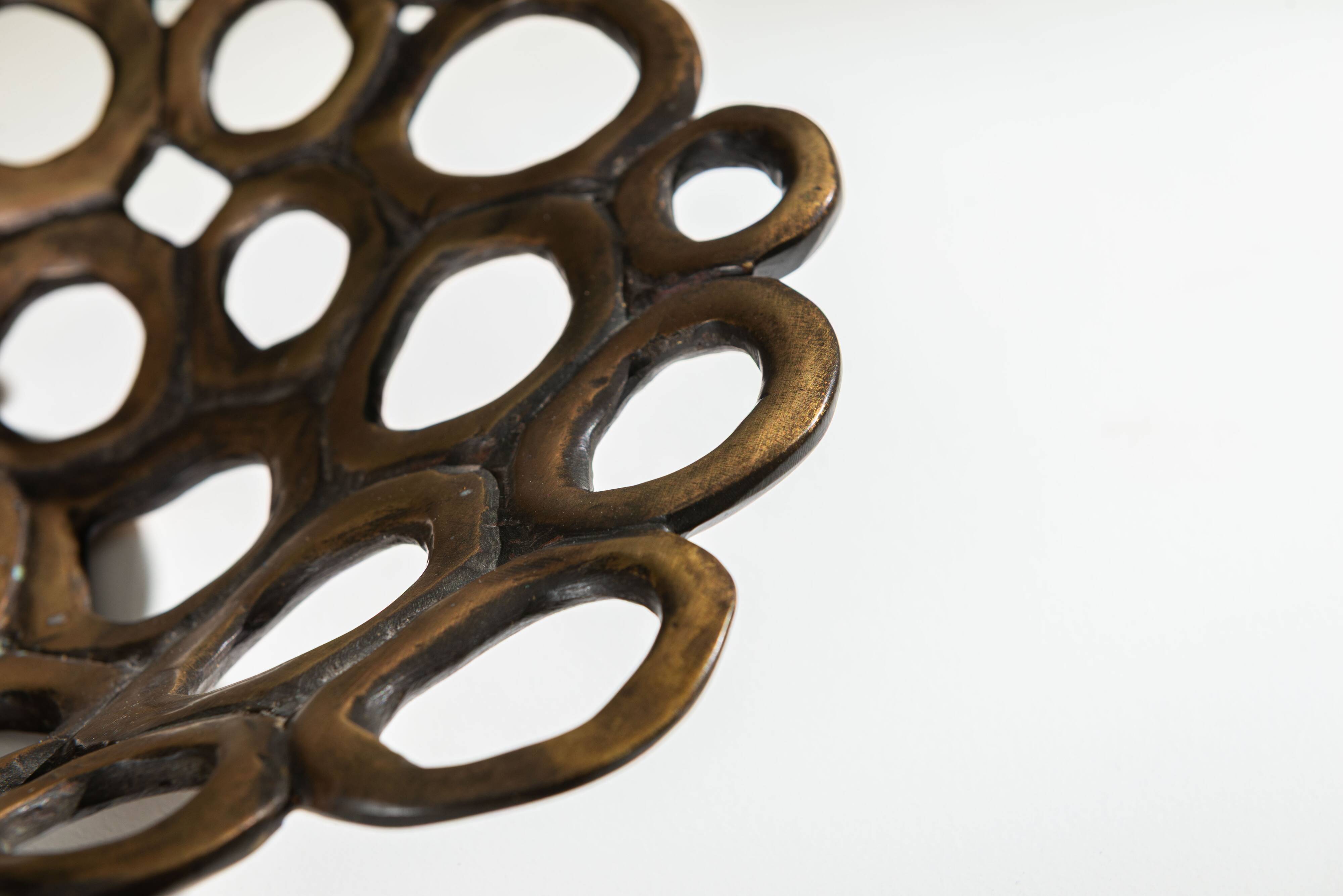 Solid brass fruitbowl